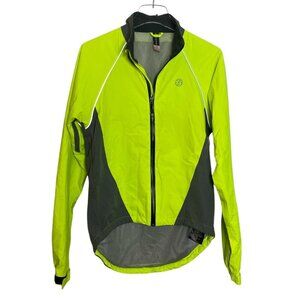 Bontrager Cycle Jacket Trek nylon S NEW green gray mens back pocket